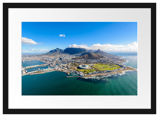Luftaufnahme von Kapstadt Passepartout Rechteckig 40