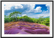 Siebenfarbige Erde bei Chamarel auf Mauritius Passepartout Rechteckig 100