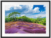 Siebenfarbige Erde bei Chamarel auf Mauritius Passepartout Rechteckig 80