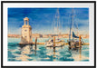 Segelschiffe im Hafen Venedigs Passepartout Rechteckig 100