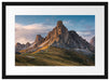 Dolomiten im Sonnenuntergang Passepartout Rechteckig 40