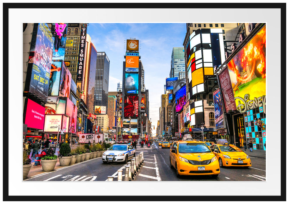 Times Square in new York City Passepartout Rechteckig 100