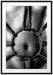 Kreis aus Seilen auf nacktem Körper, Monochrome Passepartout Rechteckig 100