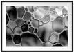 Makroaufnahme Wasserblasen, Monochrome Passepartout Rechteckig 100