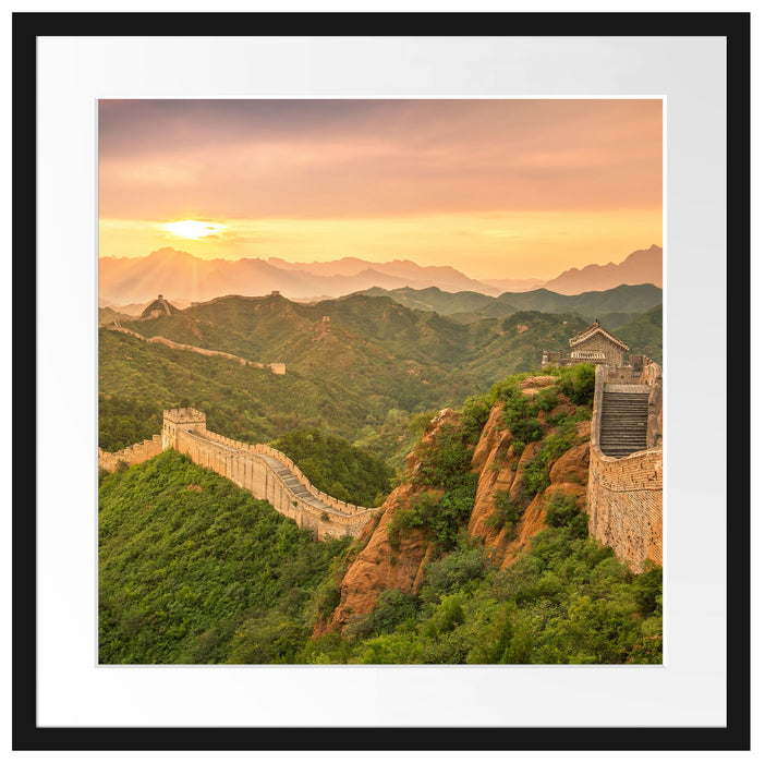 Chinesische Mauer Passepartout Quadratisch 55x55