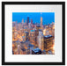 Luftaufnahme Chicago Passepartout Quadratisch 40x40