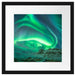 Nordlichter über Island Passepartout Quadratisch 40x40