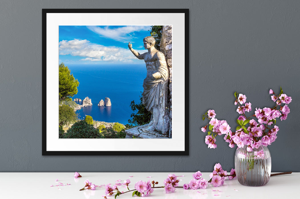 Insel Capri in Italien Quadratisch Passepartout Dekovorschlag