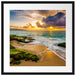 Sonnenuntergang auf Hawaii Passepartout Quadratisch 55x55