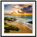 Sonnenuntergang auf Hawaii Passepartout Quadratisch 70x70