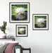 Weiße Lotusblume im Wasser Quadratisch Passepartout Wohnzimmer