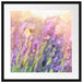 Schmetterlinge auf Lavendelblumen Passepartout Quadratisch 55x55