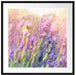 Schmetterlinge auf Lavendelblumen Passepartout Quadratisch 70x70