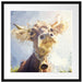 Portrait einer Kuh Passepartout Quadratisch 55x55