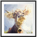 Portrait einer Kuh Passepartout Quadratisch 70x70