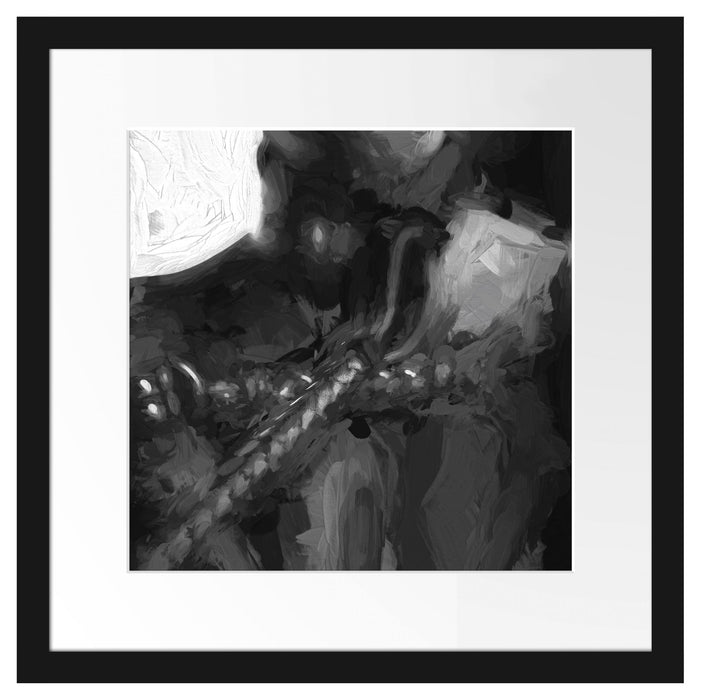 Frau in Handschellen Kunst Passepartout Quadratisch 40x40