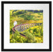 Eisenbahnviadukt in Schottland Passepartout Quadratisch 40x40