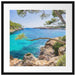 Mallorca Bay Cove Passepartout Quadratisch 55x55