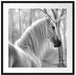 Einhorn im Wald Passepartout Quadratisch 70x70