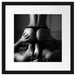 Erotisches Paar Kunst B&W Passepartout Quadratisch 40x40