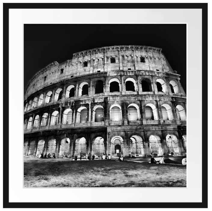 Colosseum in Rom Italien Italy Passepartout Quadratisch 70x70