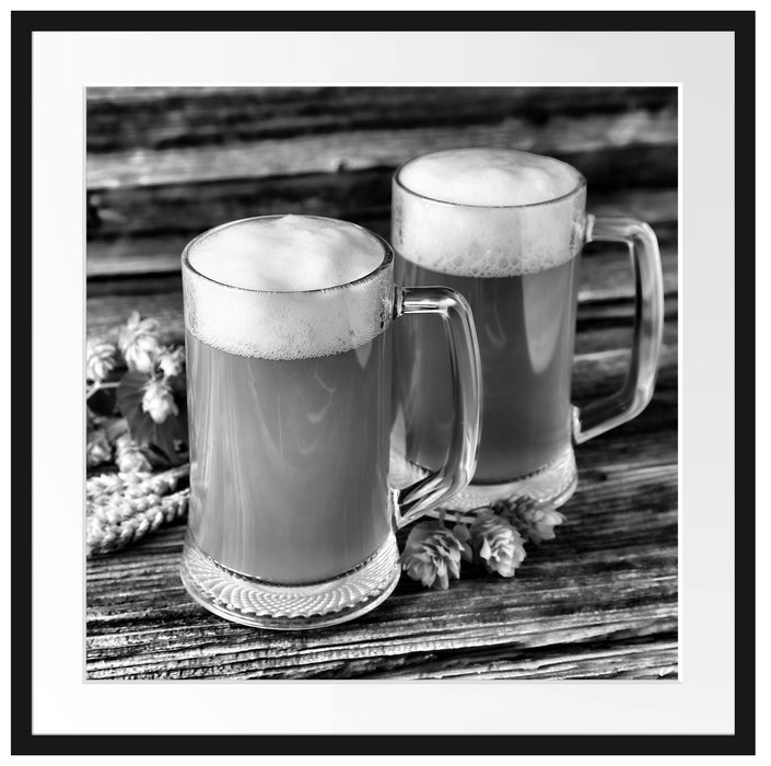 Bier Bierglas Passepartout Quadratisch 70x70