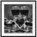 Candle Light Dinner Passepartout Quadratisch 70x70