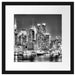 New York City Skyline Passepartout Quadratisch 40x40