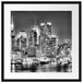 New York City Skyline Passepartout Quadratisch 55x55