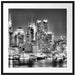 New York City Skyline Passepartout Quadratisch 70x70