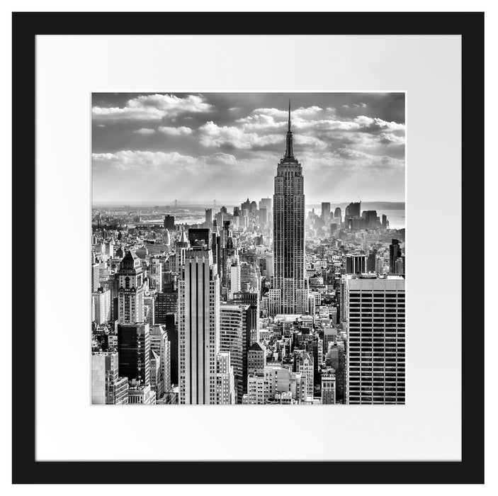 New York, Manhattan Passepartout Quadratisch 40x40