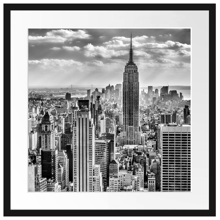 New York, Manhattan Passepartout Quadratisch 55x55