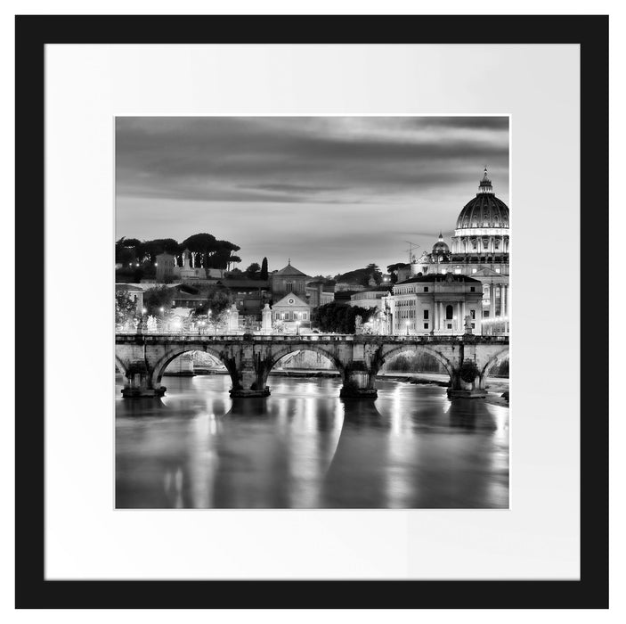 Vatikan Petersplatz Passepartout Quadratisch 40x40