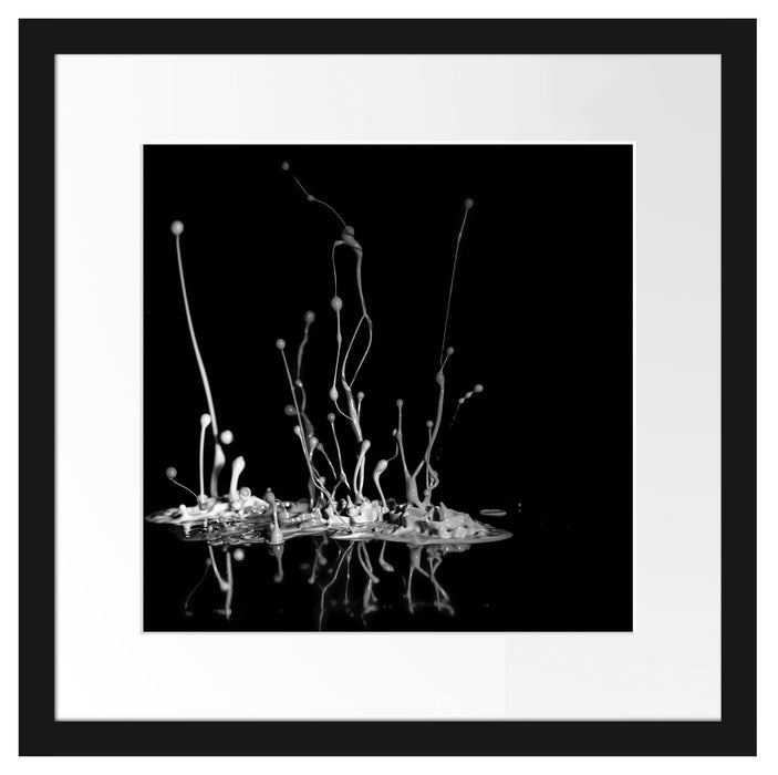 Dark Farbspritzer Passepartout Quadratisch 40x40