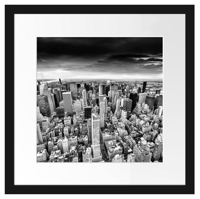 Skyline New York Passepartout Quadratisch 40x40