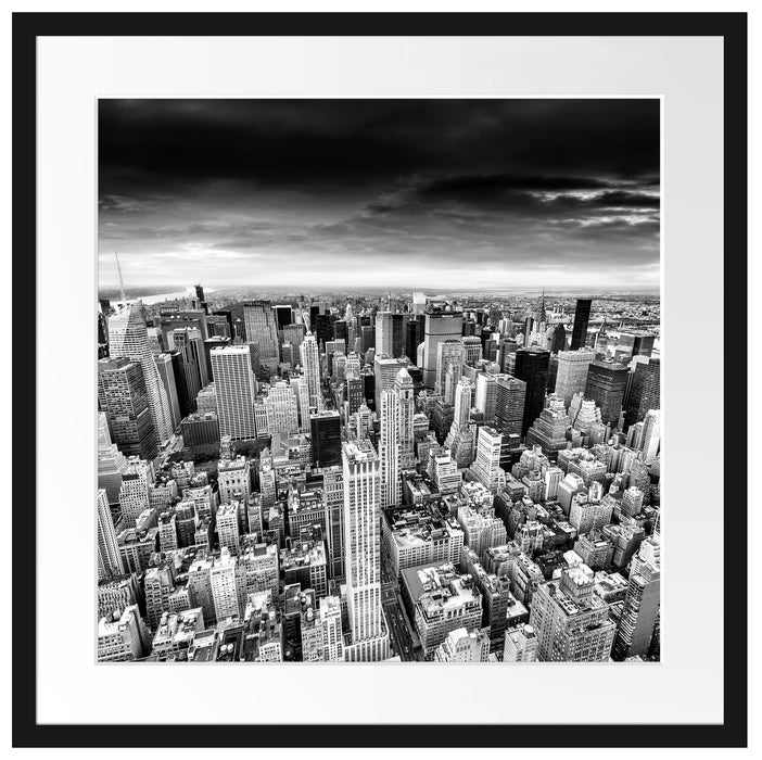 Skyline New York Passepartout Quadratisch 55x55