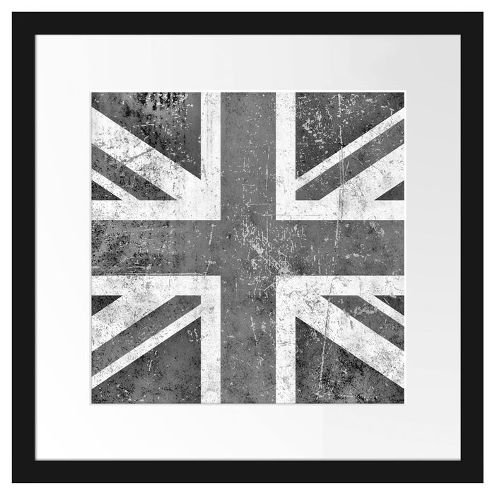 Union Jack Passepartout Quadratisch 40x40