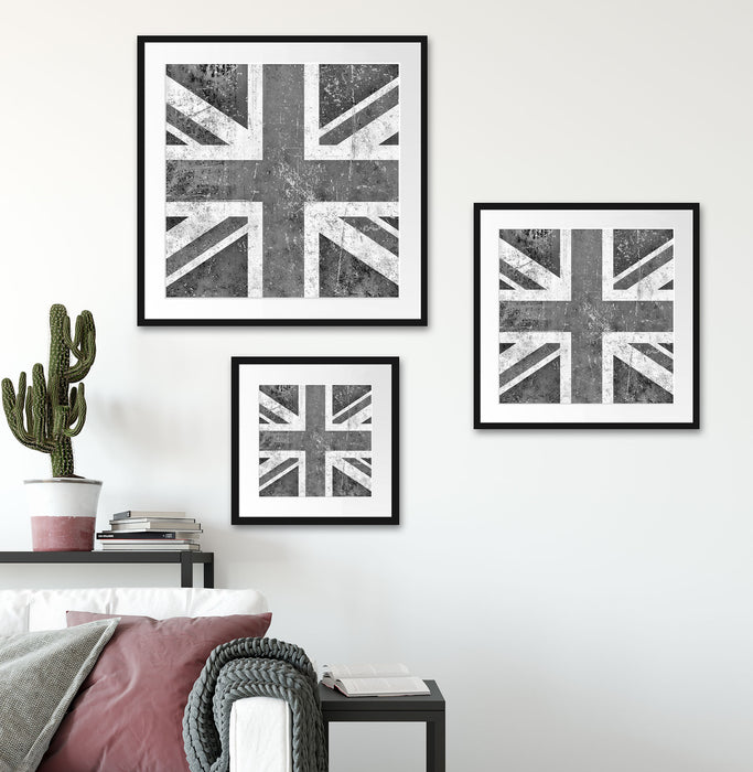 Union Jack Quadratisch Passepartout Wohnzimmer