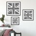 Union Jack Quadratisch Passepartout Wohnzimmer