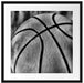 Basketball schwarzer Hintergrund Passepartout Quadratisch 55x55