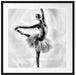 Ästhetische Ballerina Passepartout Quadratisch 70x70
