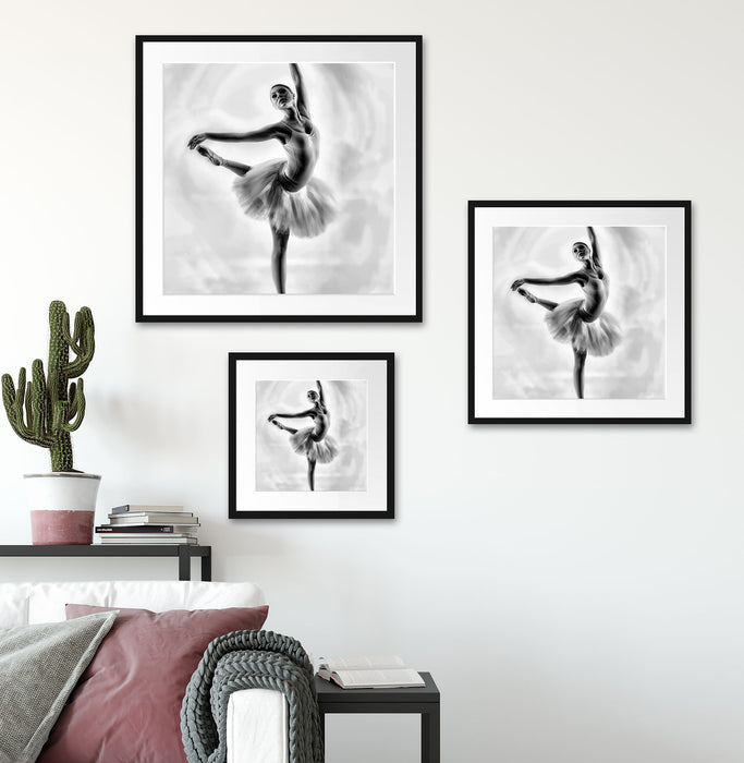 Ästhetische Ballerina Quadratisch Passepartout Wohnzimmer