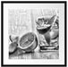 Gin Tonic Shot mit Zitronen Passepartout Quadratisch 55x55