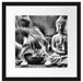 Buddha Statue Passepartout Quadratisch 40x40