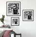 Audrey in Paris Quadratisch Passepartout Wohnzimmer