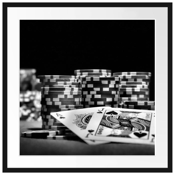Pokertisch Las Vegas Passepartout Quadratisch 70x70