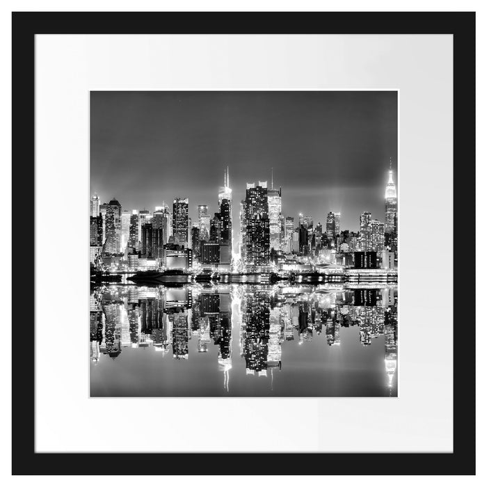 Manhattan Skyline Passepartout Quadratisch 40x40