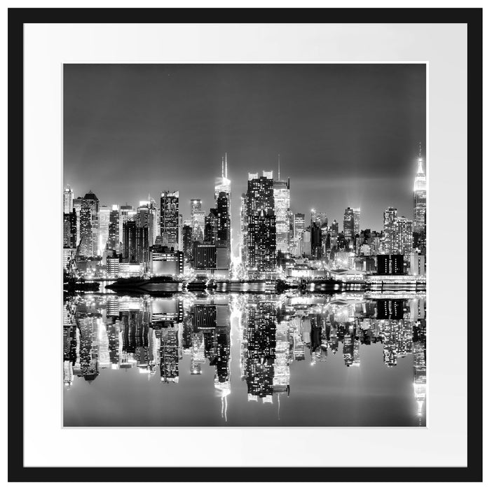 Manhattan Skyline Passepartout Quadratisch 55x55