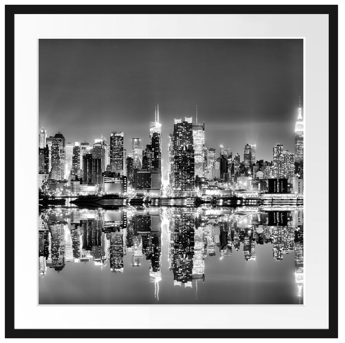 Manhattan Skyline Passepartout Quadratisch 70x70