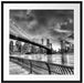 Brooklyn Bridge Park New York Passepartout Quadratisch 70x70